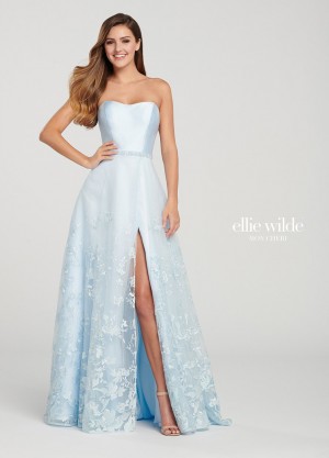 Ellie Wilde EW119007 Embroidered Prom Dress