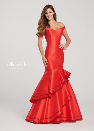 Ellie Wilde by Mon Cheri EW119029 Tiered Mermaid Dress