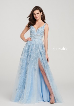 Ellie Wilde by Mon Cheri EW119035 Sequin Lace Prom Dress