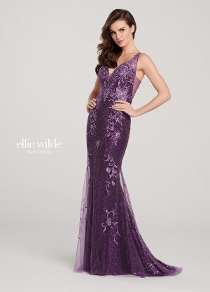 Ellie Wilde by Mon Cheri EW119044 Illusion Prom Dress
