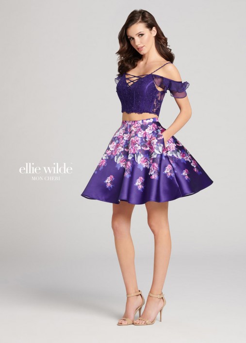 floral short dress formal
