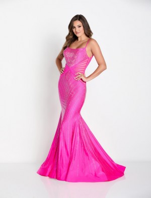 Ellie Wilde EW34004 Stretch Stone Prom Dress