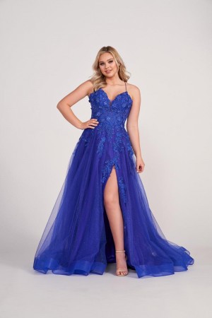 Ellie Wilde by Mon Cheri EW34042 Floral 3D Prom Dress