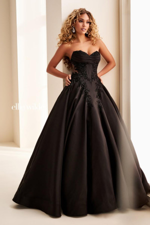 Ellie Wilde By Mon Cheri EW37082 Strapless Military Ball Gown Full Skirt