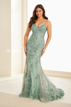Ellie Wilde By Mon Cheri EW37222 Sleeveless Sophisticated Gown