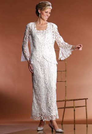 Soulmates Embroidered 3pc Evening Jacket Dress Set D7107