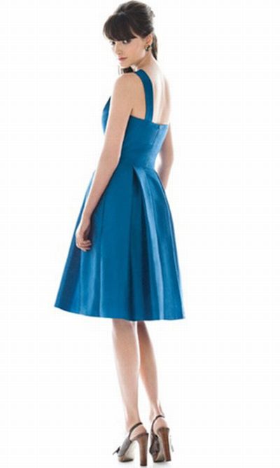 Alfred Sung One Shoulder Short Bridesmaid Dress D462 by Dessy: French ...