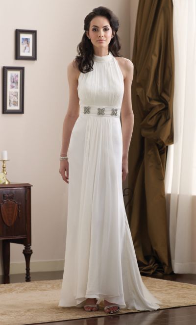 high halter neck dress