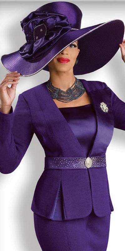 Women purple on sale church suits
