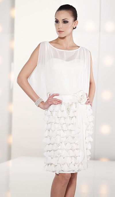 Social Occasions by Mon Cheri Fashionable Lace Ruffle Dress 212826 ...