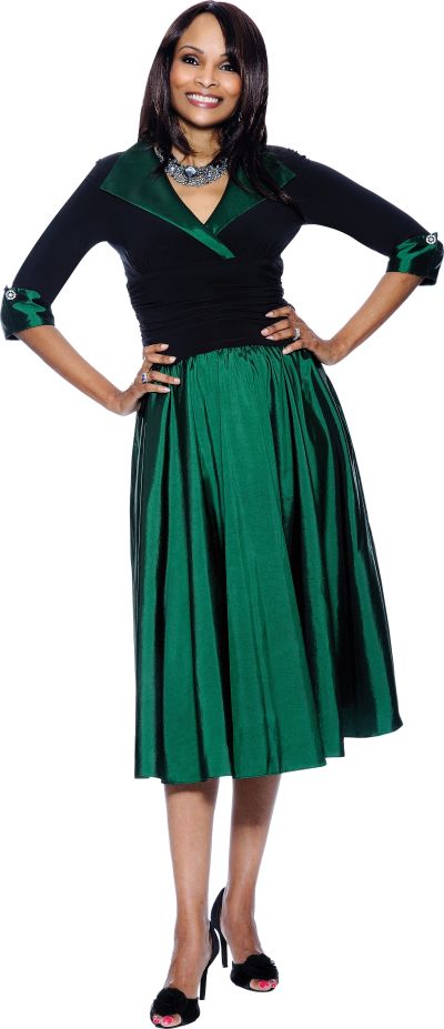 emerald green church dresses