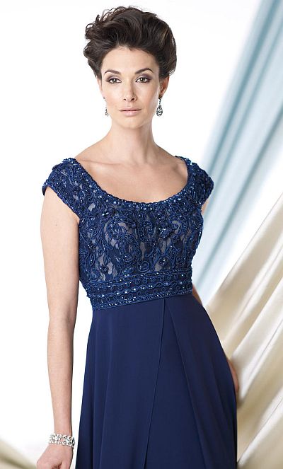 Montage Boutique 213992 Lace and Chiffon Mothers Dress: French Novelty