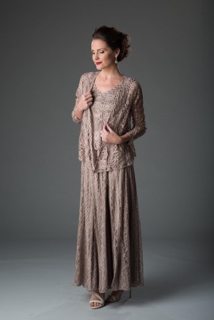 Soulmates 1602 Mother of the Bride 3pc Lace Dress
