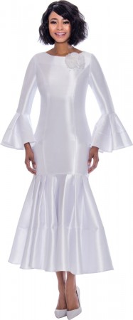Terramina 7764 Bell Sleeve Tiered Church Dress