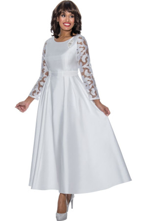 Nubiano DN1471 Lace Sleeve Long Dress