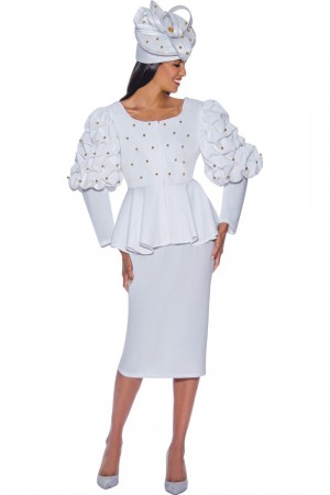 GMI G9252 Ladies Ruffled Church Suit