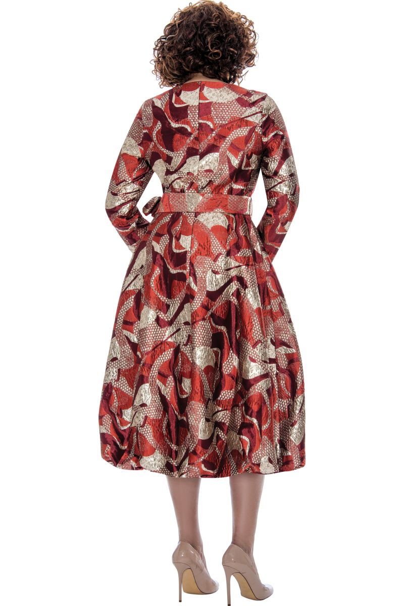 French Novelty Dorinda Clark Cole DCC309081 Print Church Dress