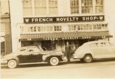 The French Novelty Shop during the 1940's. 