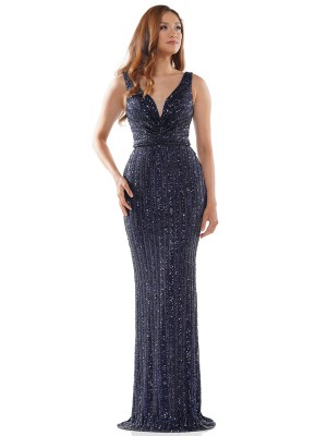 Glow by Colors G1042 Sleeveless Sequin Gown