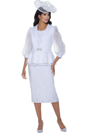 GMI G400503 Womens Beautiful Organza Sleeve Church Suit