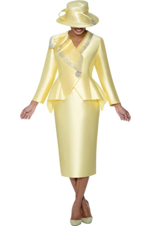 GMI G400542 Ladies Sparkling Rhinestone Trim Church Suit