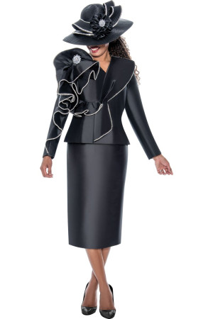 GMI G400722 Ladies Ruffle Bow Church Suit