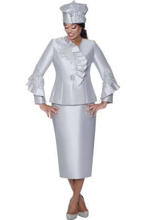 GMI G400862 Ladies Ruffle Detail Church Suit