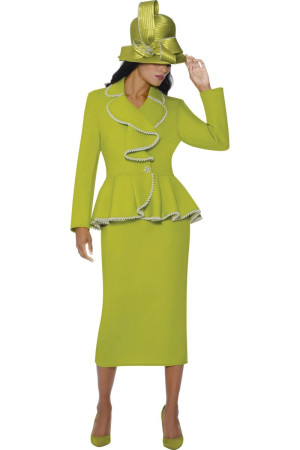 GMI G400972 Ladies Pearl Trim Church Suit