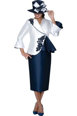GMI G400992 Ladies Asymmetrical Ruffle Church Suit