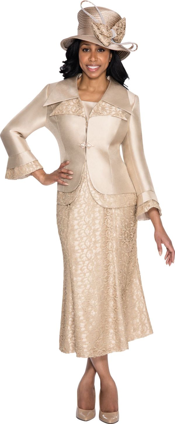 GMI G5312 Womens Church Suit with Lace: French Novelty