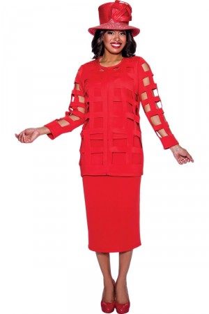 GMI G9203 Ladies Cutout Lattice Work Suit