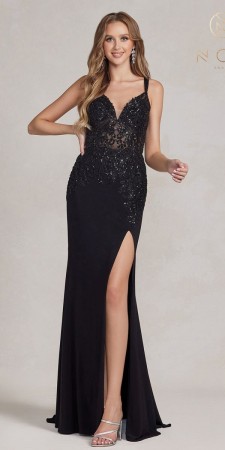 Nox Anabel H1090 Beaded Embroidered Gown