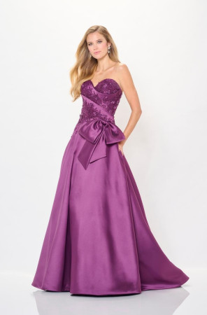 Ivonne D for Mon Cheri ID6201 Chic Mikado Lace Gown