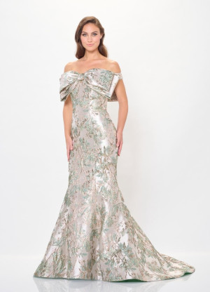 Ivonne D for Mon Cheri ID6203 Glamorous Metallic Gown