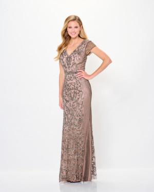Ivonne D for Mon Cheri ID6212 Delicate Beaded Tulle Gown