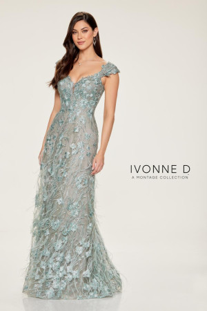Ivonne D for Mon Cheri ID807 Sophisticated Lace Gown
