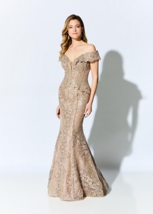 Ivonne D for Mon Cheri ID900 Sequin Corded Gown