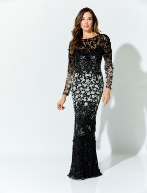 Ivonne D for Mon Cheri ID928 Floral Ombre Illusion Gown