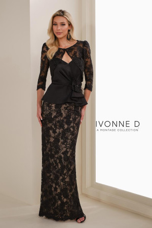 Ivonne D ID1406 Long Mother Of The Groom Dress Featuring A Strapless Sweetheart