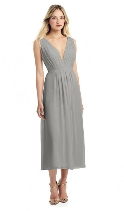 midi bridesmaid dresses with sleeves