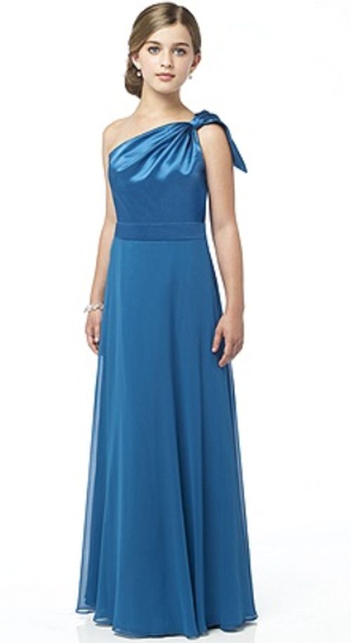 dessy one shoulder