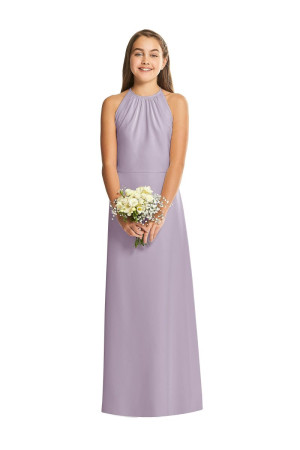 Dessy JR547 Shirred Crepe Junior Bridesmaid Dress