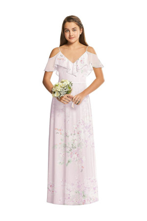 Dessy JR548 Draped Ruffle Junior Bridesmaid Dress