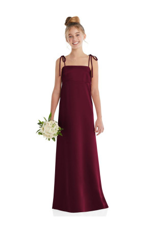 Dessy JR555 Empire Tie Strap Junior Bridesmaid Dress