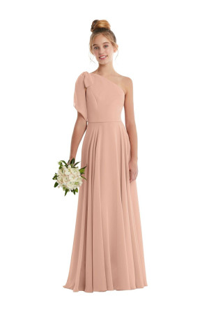 Dessy JR561 One Shoulder Junior Bridesmaid Dress