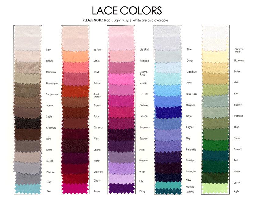 Lace Color Chart