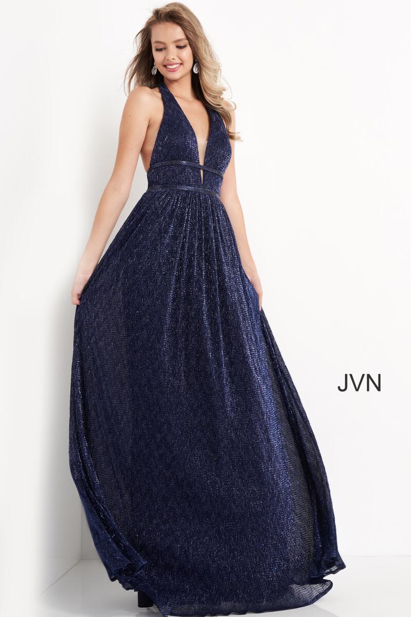 French Novelty: JVN by Jovani JVN05815 Perfect Halter Prom Dress