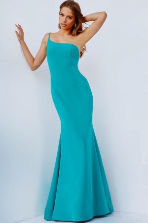 JVN by Jovani JVN08327 Strappy Tie Back Prom Dress