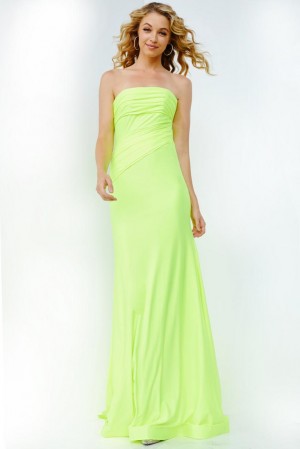 JVN by Jovani JVN09027 Strapless Ruched Prom Dress