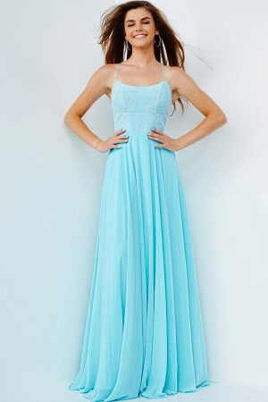 JVN by Jovani JVN22288 Scoop Neck Prom Dress